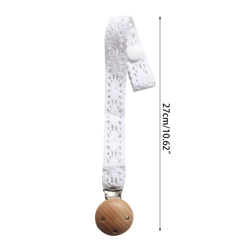 Baby Pacifier Clip Small Daisy Lace Newborn Kids Infant Toddler Nipple Soother for Home Indoor Outdoor Anti Lost Holder