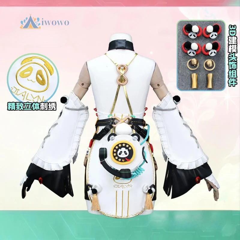 Zenless Zone Zero Dialyn Cosplay Costume Wig Dress Headwear Earrings Socks Props Christmas Carnival For Women Girls Men Full Set view 5