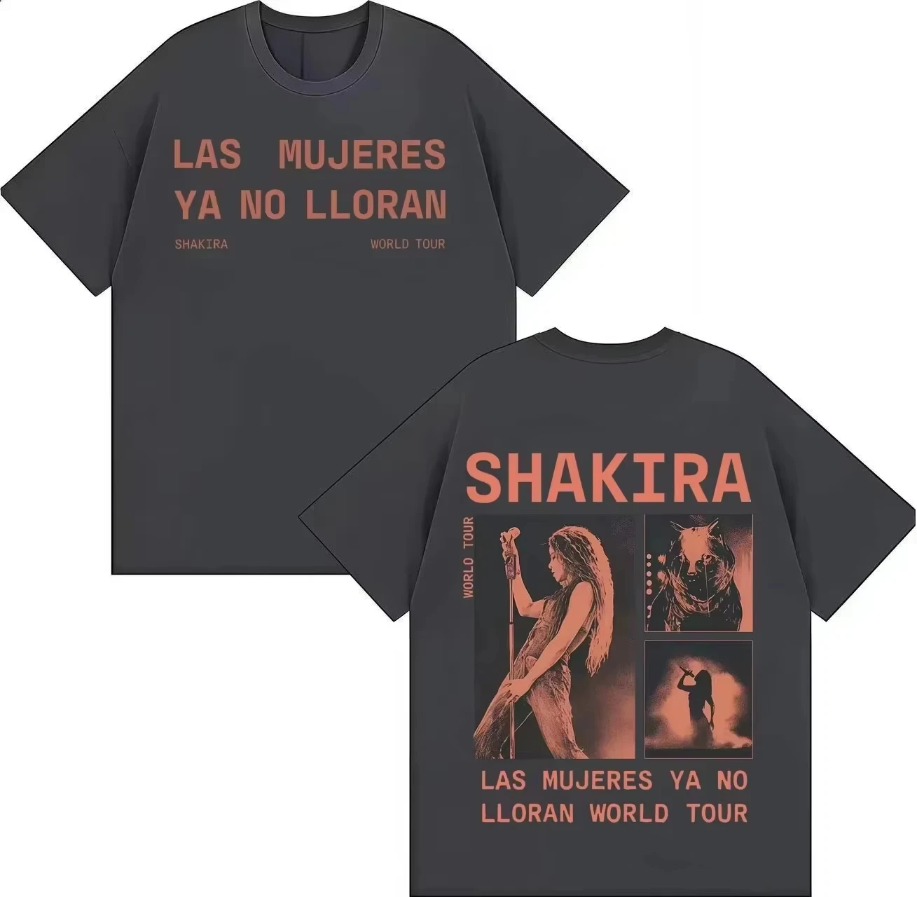 Best-selling Outdoor Casual Trendy Summer Fashion Men's Short-Sleeved T-shirt with The Theme of Colombian Latin Queen Shakira