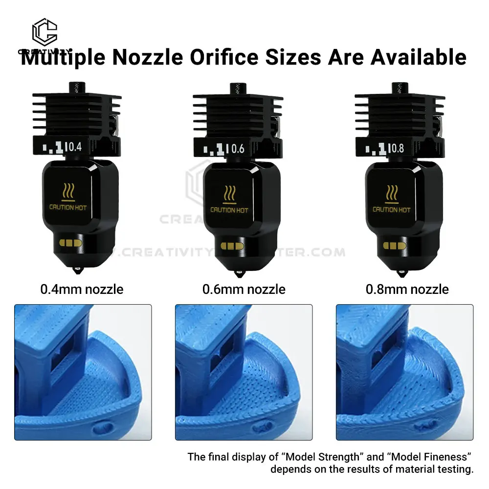 Bambu Lab P2S Hotend Kit 0.2 0.4 0.6 0.8mm Removable Hardened Steel Nozzle Hot End Kit For Bambu Lab P2S Nozzle Assembly
