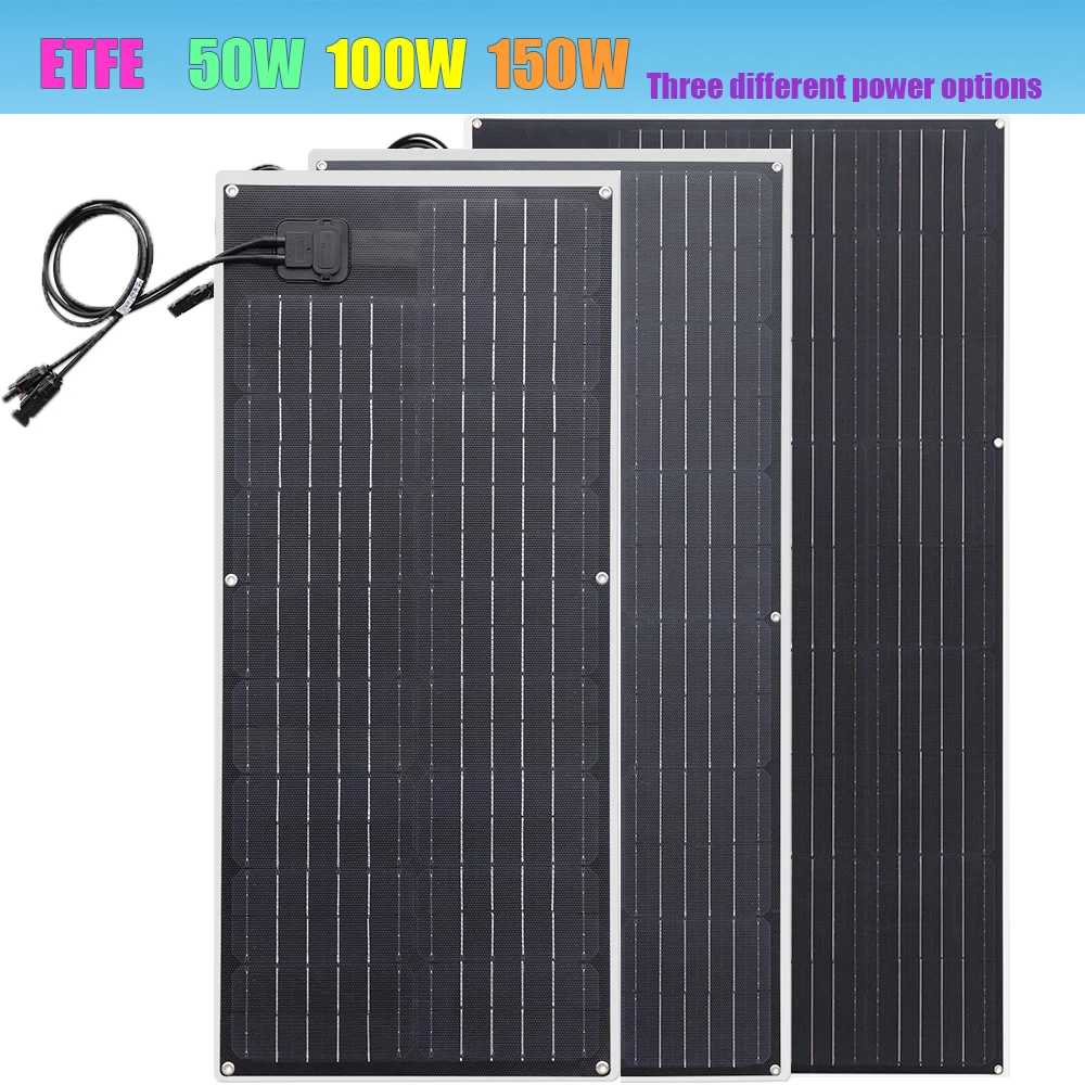 

BOGUANG Photovoltaic ETFE Flexible Solar Panel 100W 150W 50W Monocrystalline Solar Cell for Car/Yacht/Steamship Solar Battery