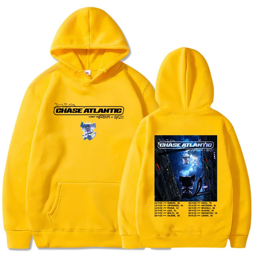 المفقودة في جولة أوروبا والمملكة المتحدة 2025 تشيس أتلانتيك روك باند الرجال هوديي القطبية الهزلية موضة عالية الجودة هوديي #5