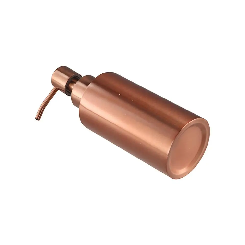 

Stainless Steel Soap Dispenser Metal Pump Rose Gold Gel Bottle Manually Pressing Refillable Bottles Lotion Pump Bedroom