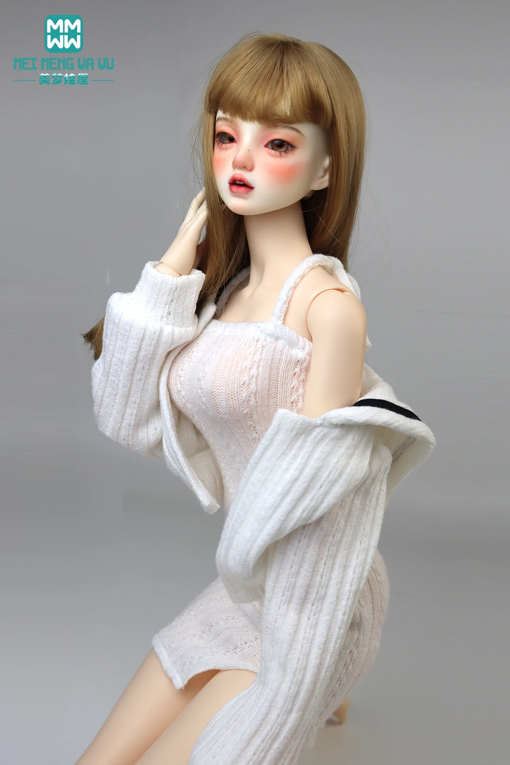 1/4 1/3 BJD Doll Clothes DD SD MSD Doll Accessories Fashion halter neck slit dress