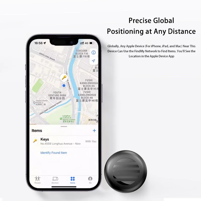 CD Mini Global GPS Tracker Bluetooth 5.0 Anti-Lost GPS Device Car Tracking For IOS Find My Smart Tag Finder Locator