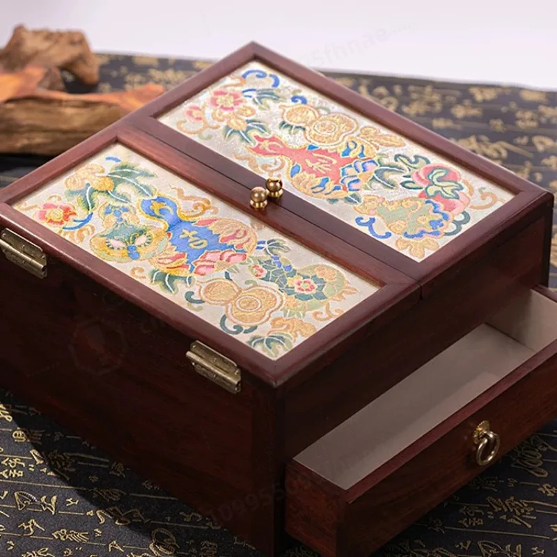 

Exquisite Solid Wood Jewellery Box Premium Organizer for Rings Necklaces Luxury Lucky Gift Box for Gifting