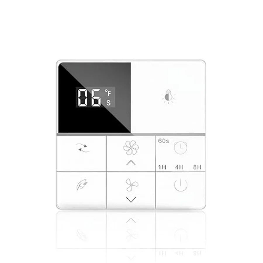 

Ceiling Fan Wireless Wall Control, Ceiling Fan Wireless Wall Switch, Compatible with 7406L-B, 7406-B Series, Not for 7406L, 740
