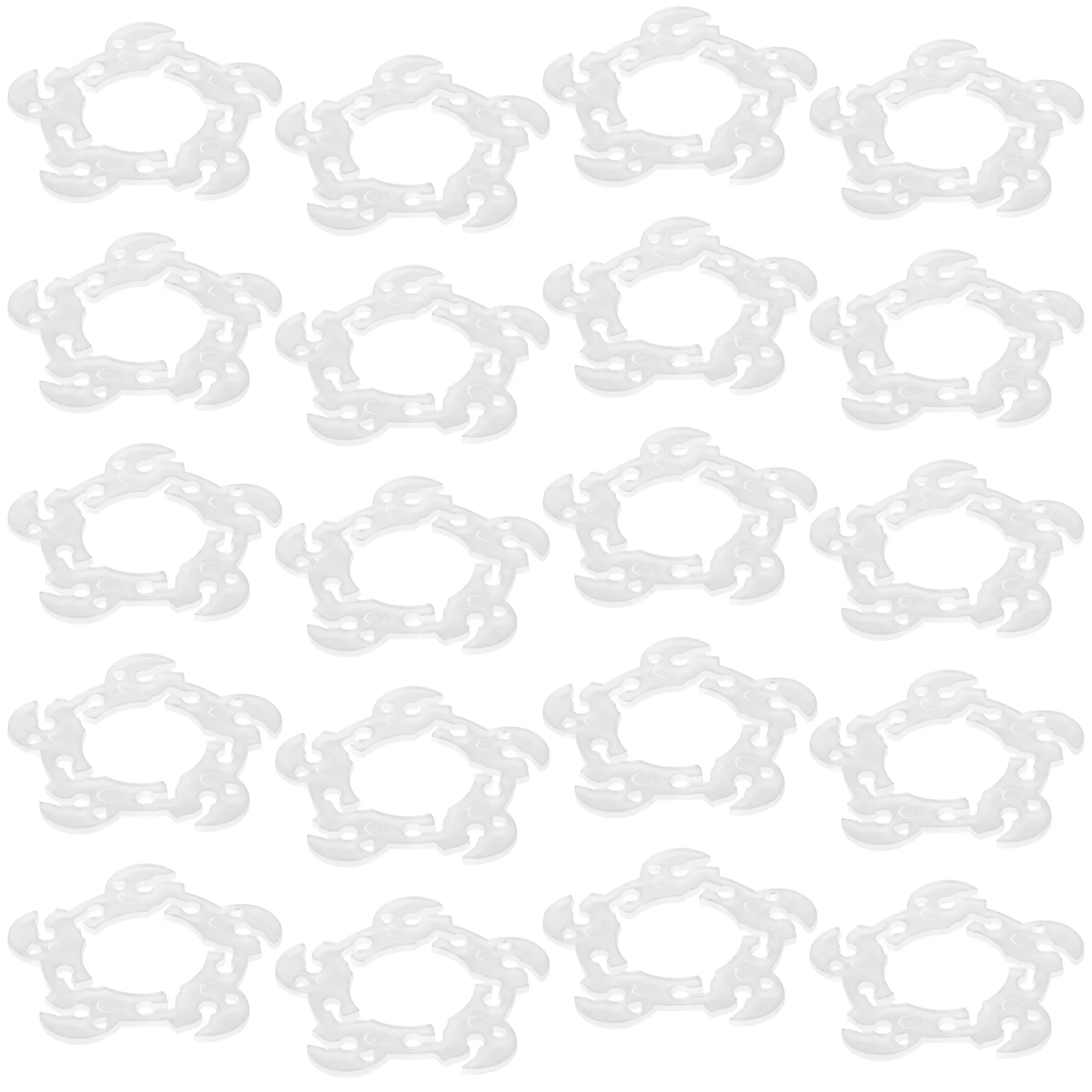 

100 Pcs Balloons Column Stand Arch Clip Wedding Decor Buckles Ring Baby Stands for Table