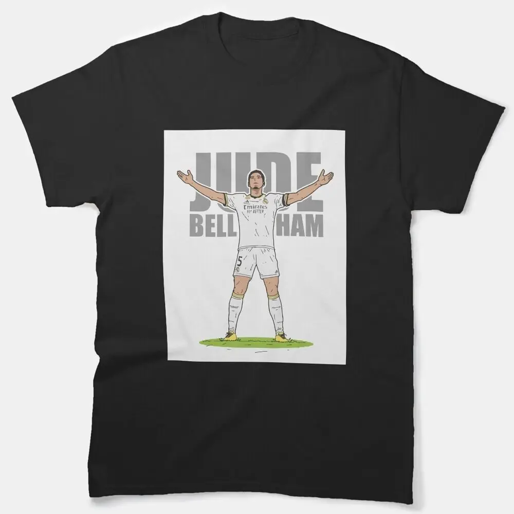 

Jude Bellingham Classic Unisex Retro Vintage T-Shirt Men Regular Fit Crew Necked Tees