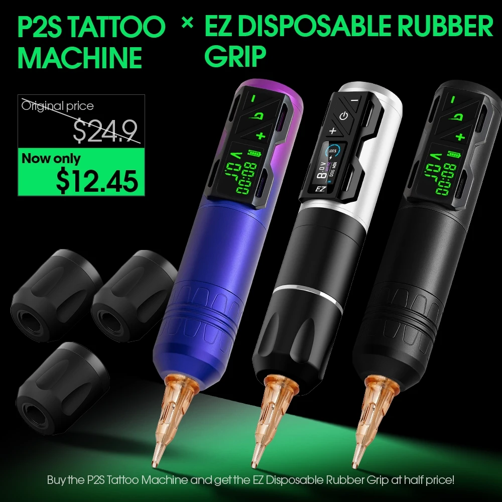 Ez portex drahtlose Tattoo Maschine Stift Einweg Tattoo Griffe profession elle Tattoo Gummi Holdle Abdeckung 10 stücke Tattoo Versorgung