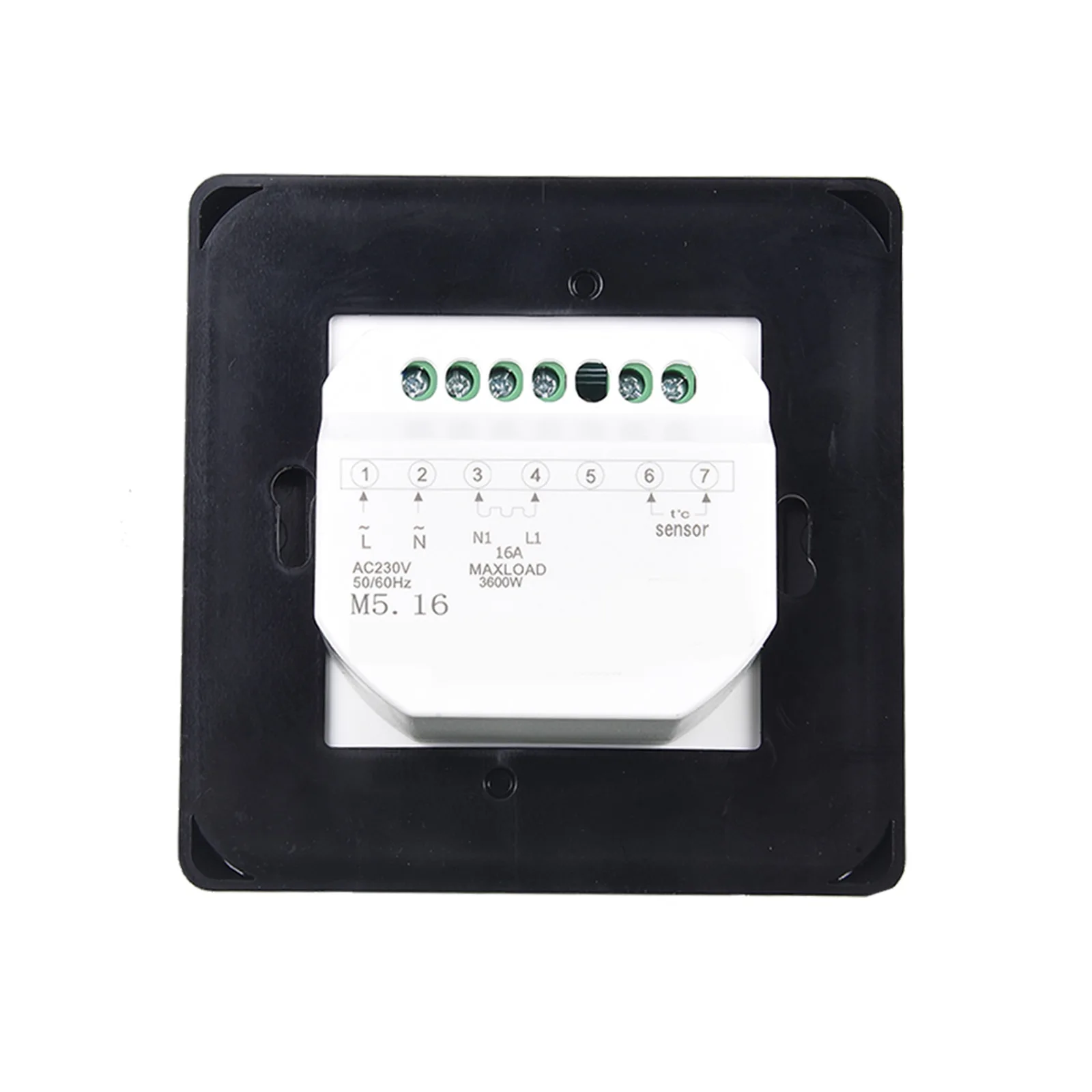 Mechanical Thermostat Remote Warm Floor Heat Regulator Temperature Controller External NTC-Sensor Probe 16A 220V M5 Black