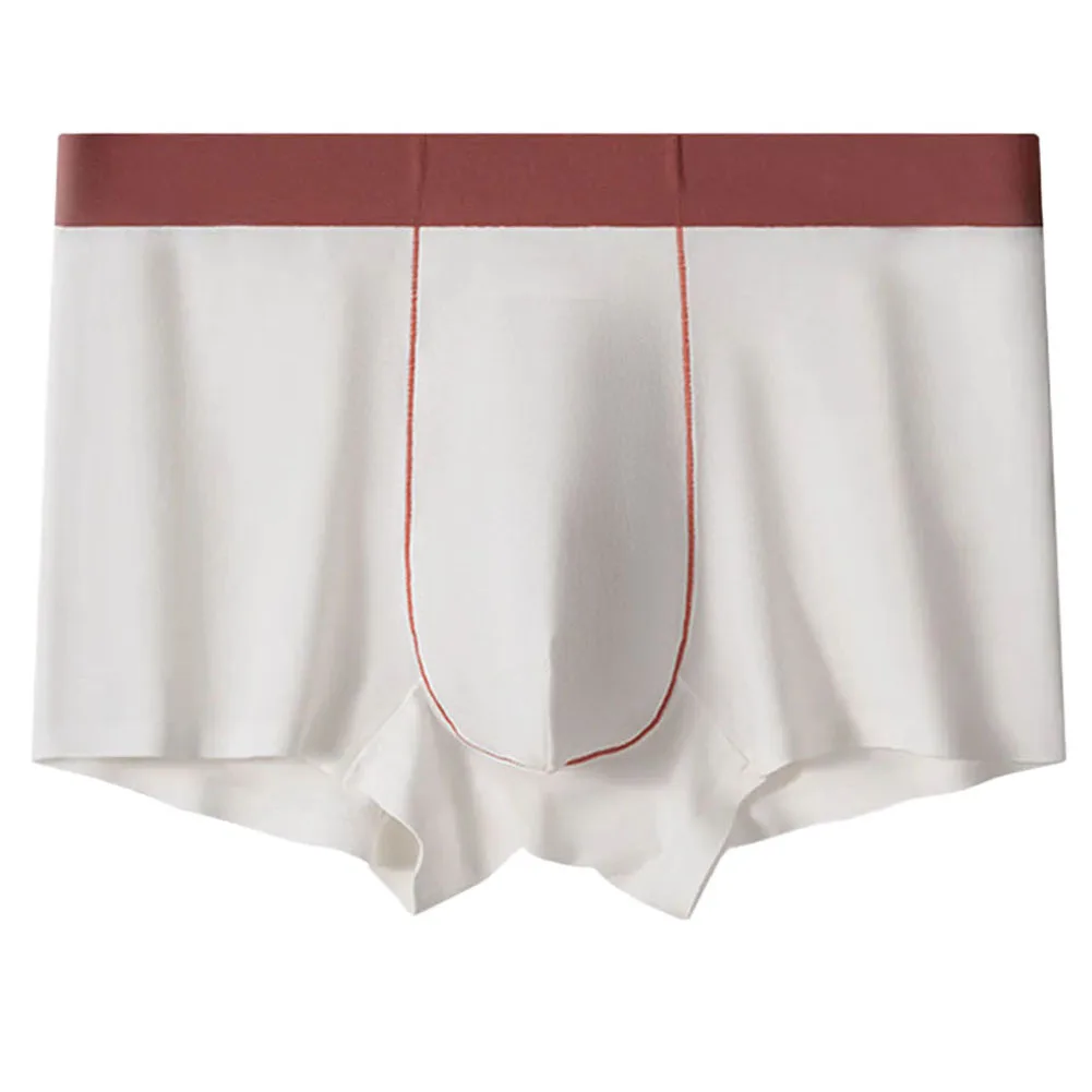

Men's Panties Ultra-Thin Briefs Cotton Soft Boxers Lingerie Mid Waist Underpant U Convex Pouch Underwear Stretch Trunks Knickers