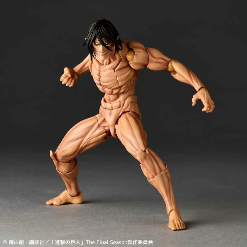 Attack On Titan Eren Jaeger Action Figure Revoltech Amazing Yamaguchi Eren Yeager Model Figures Movable Pvc Collection Doll Toys