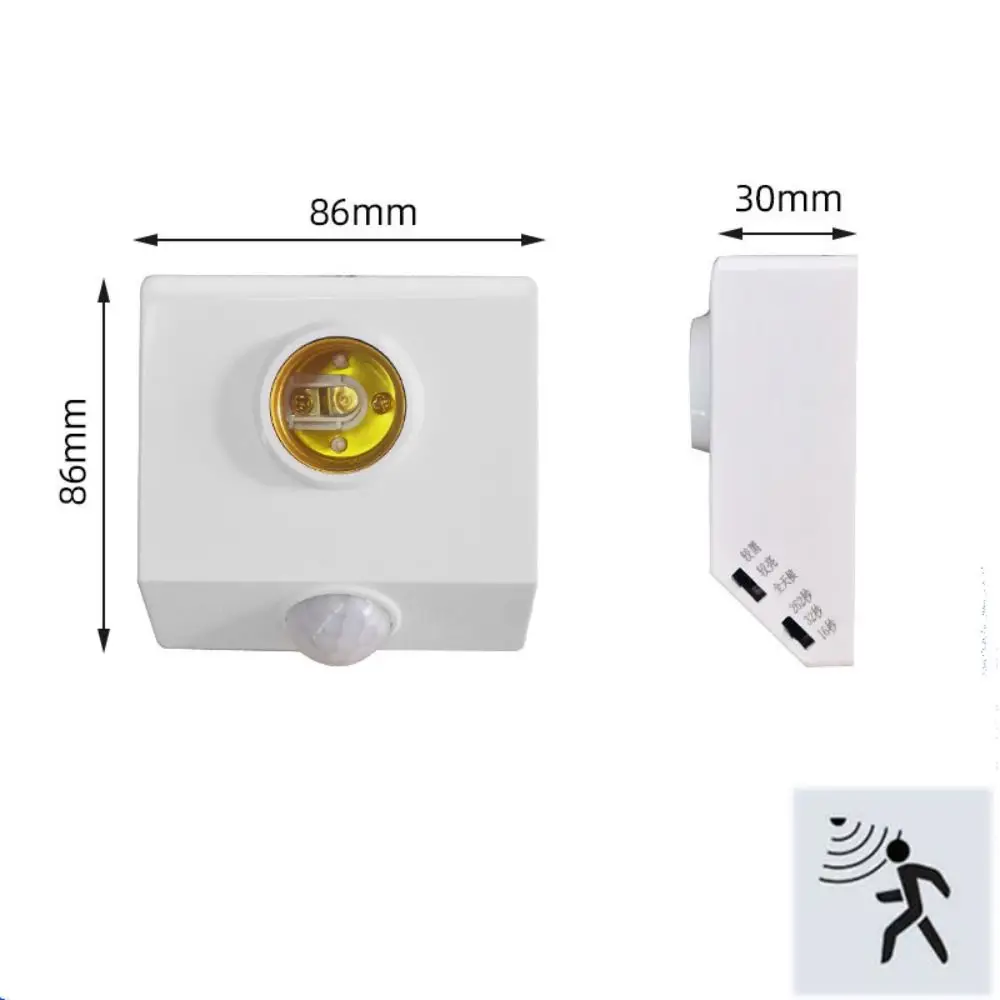 الذكية PIR التعريفي مع مفتاح التحكم في الضوء E27 LED قاعدة مصابيح حامل مصباح لمبة محول كاشف الجدار مصباح حامل