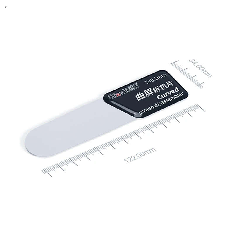 QianLi Ultra-Thin Flexible Steel Disassembly Card for Mobile Phone Curved LCD Screen Pry Opening Repair Tools