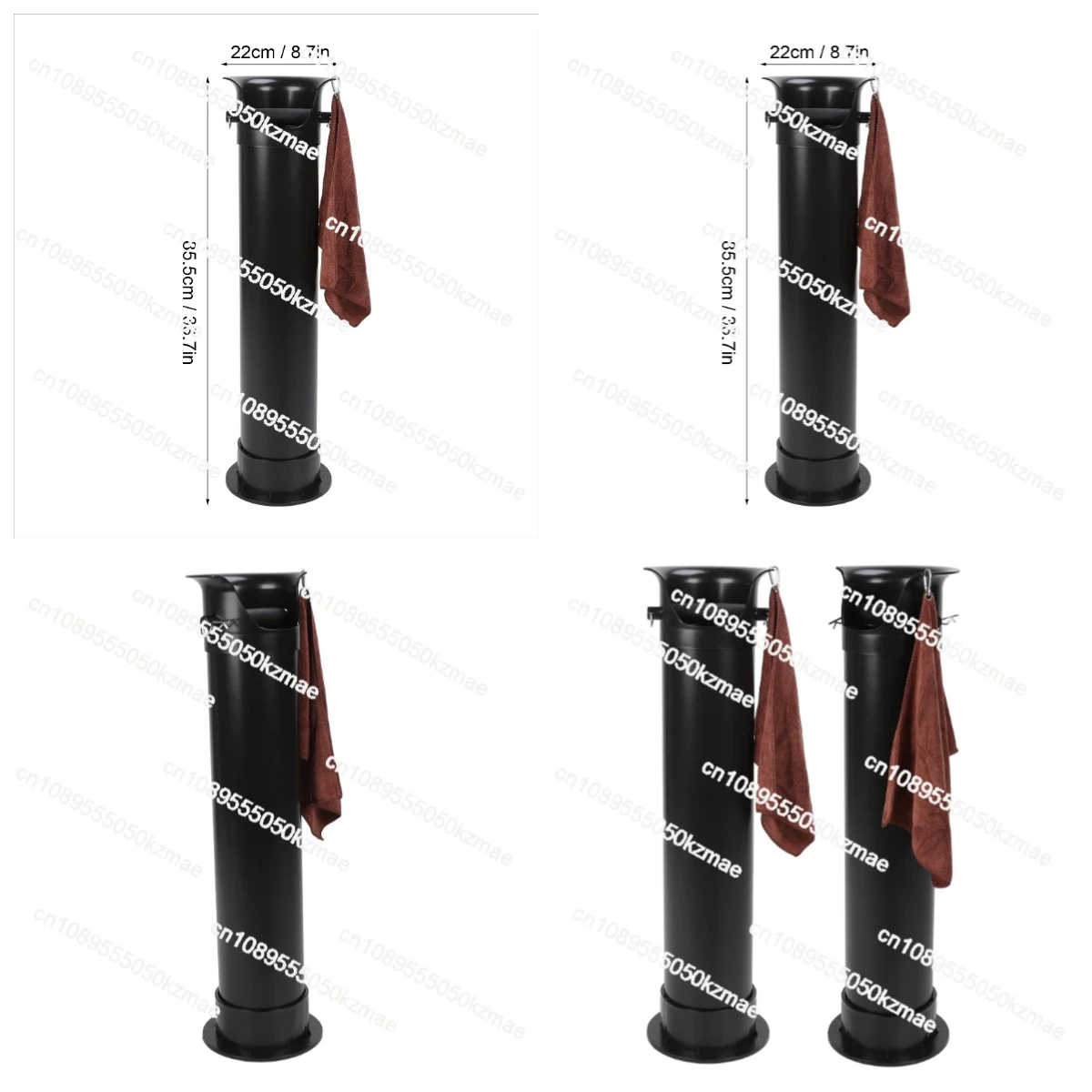 Commercial Floor Standing Coffee Knock Box Coffee Grounds Bin for Restaurants Home Kitchens