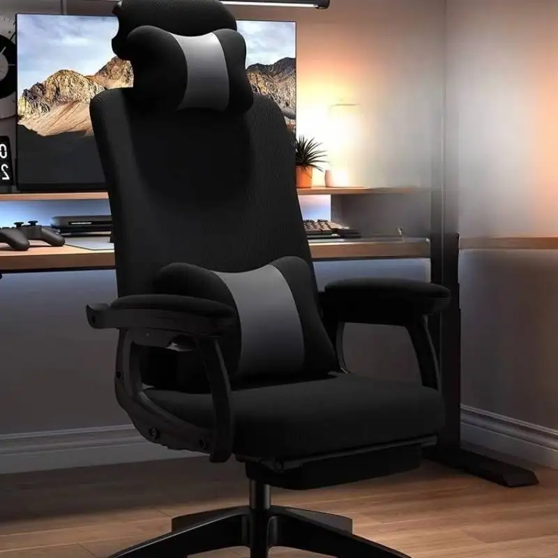 

Black Adjustable Office Chairs Designer Ergonomic Leather White Office Chairs Cheap Oversized Pink Bureau Meuble Furniture