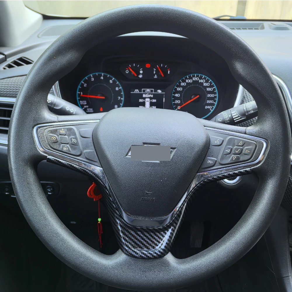 For Chevrolet Equinox 2017 2018 2019 2020 2021 2022 ABS Car Steering Wheel Button Frame Cover Trim Interior Car Accessories