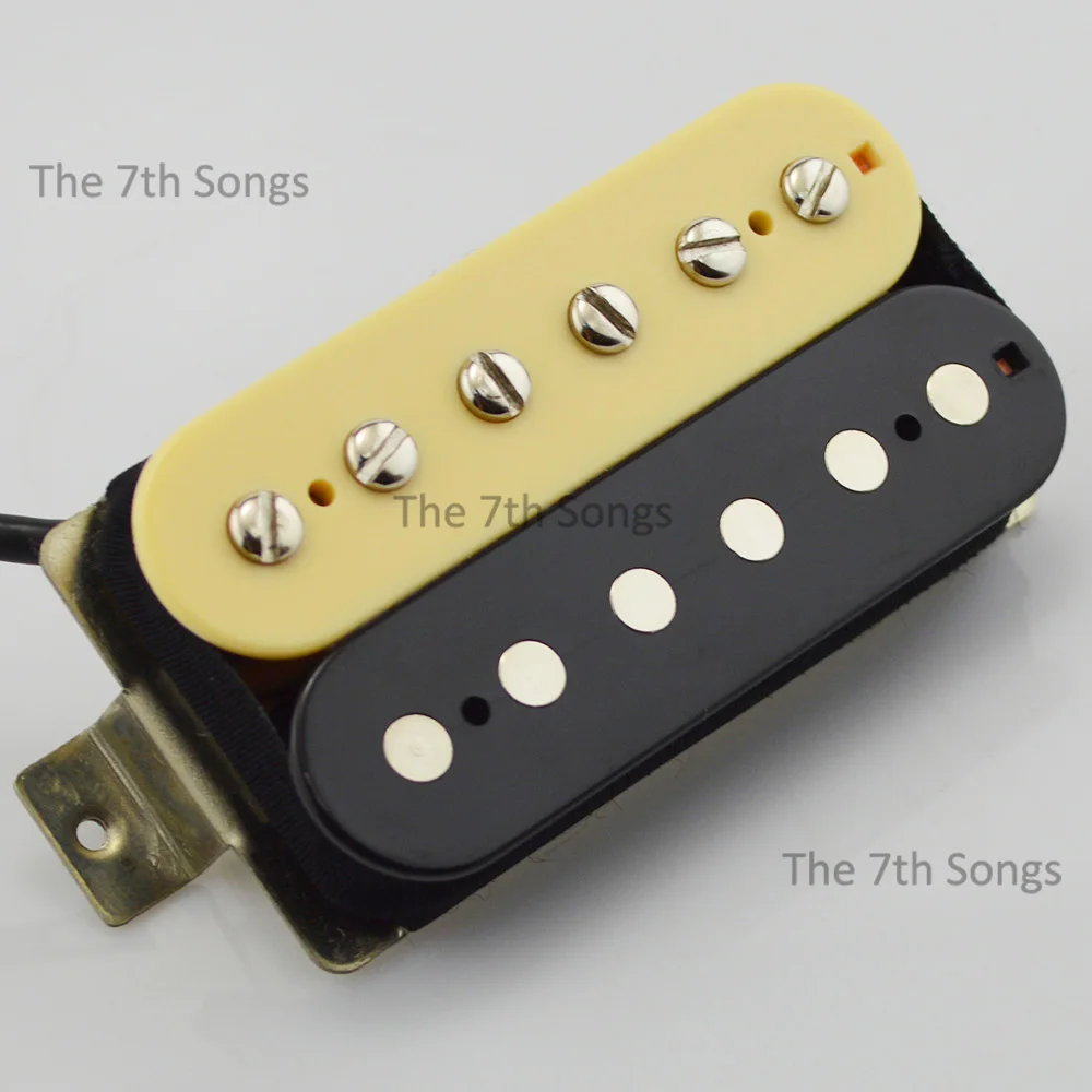 PAF IV AC4 Alnico IV Classic Humbucker-Tonabnehmer, 50 mm Abstand, 4-adriges Kabel, für E-Gitarre, LP, Zebra, Schwarz, Nickel, Weiß. – Detail 11