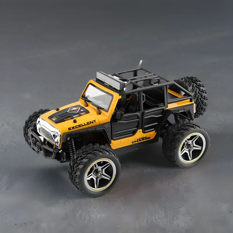 Carro de controle remoto em miniatura WL 22201 com luzes Simulação Carro de escalada 2WD Carro off-road de controle remoto