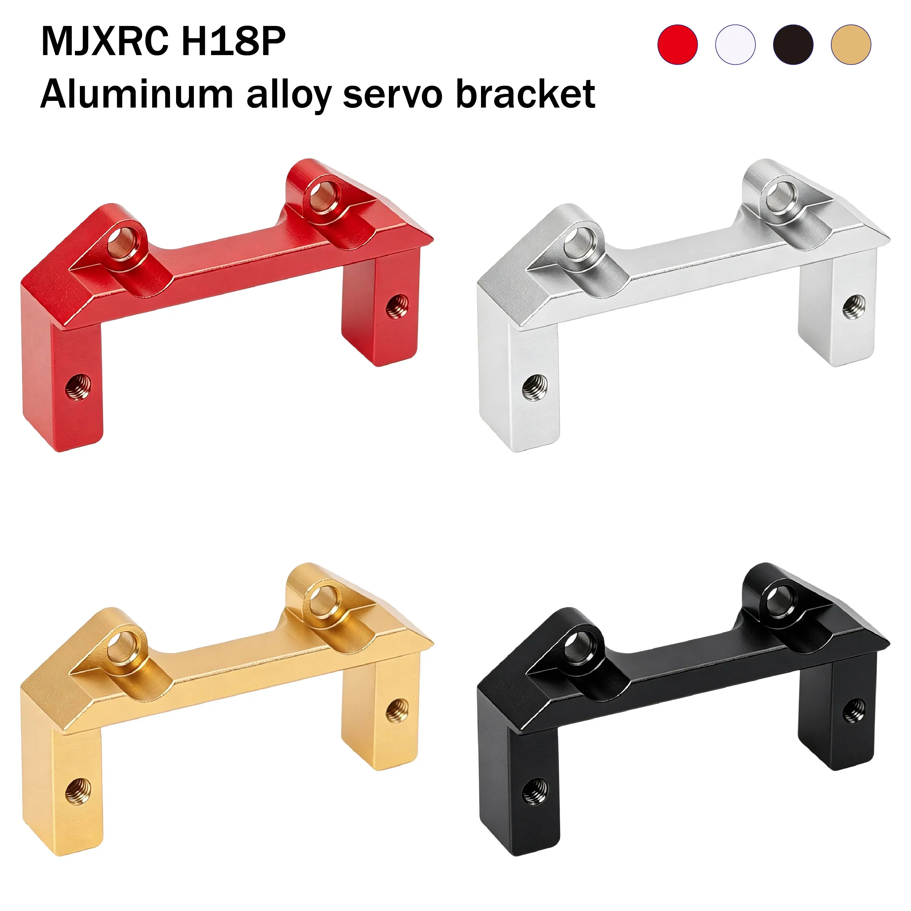 CNC Aluminum Servo Mount Bracket for MJX H18P 1/18 RC Crawler Upgrade Part Accessories - view 2