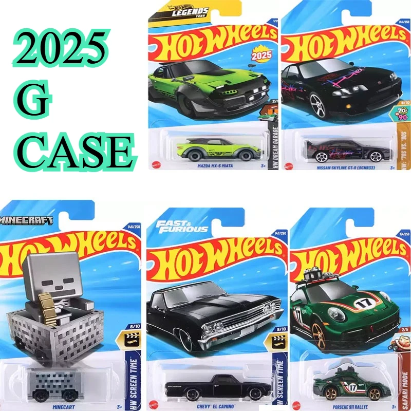 2025G سيارة أصلية ذات عجلات ساخنة Diecast 1/64 MCLAREN W7 MINECART PORSCHE 911 RALLYE 83 CHEVY SILVERADO BENTLEY GT3 ألعاب للأولاد #1