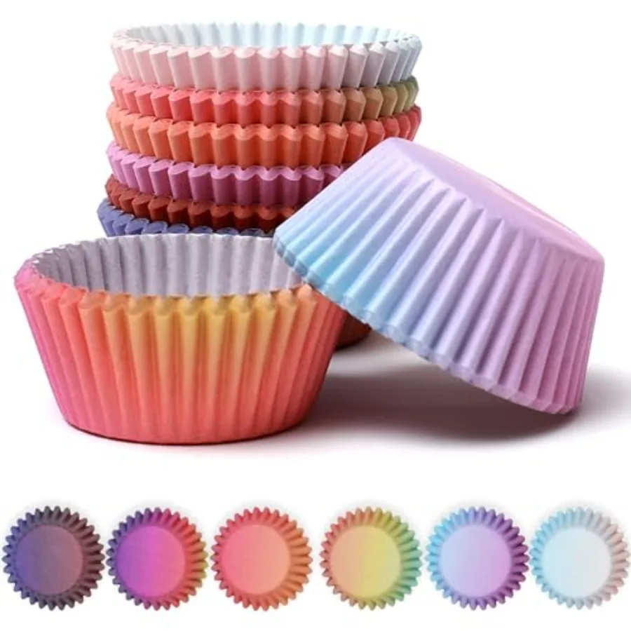 Cupcake Liners Cupcake Cups 300-Count Food Grade Gradient Design Cupcake Prs ing Cups Cupcake Wrappers