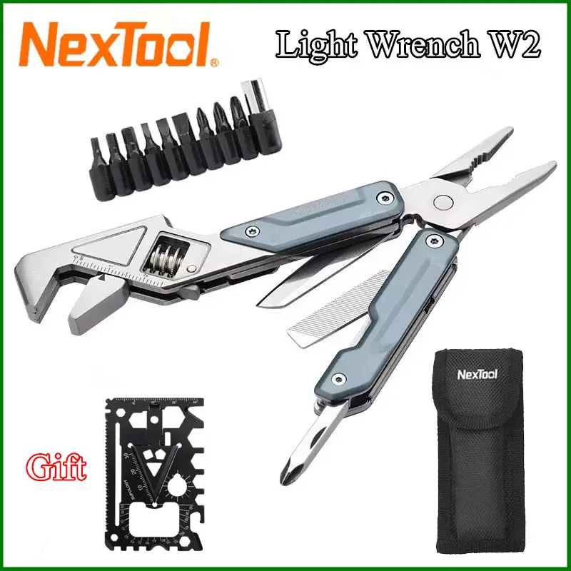 

NexTool Light Wrench W2 Multitool Folding Pliers Large Spanner Screwdriver Portable EDC Home Repair Maintenance Tools