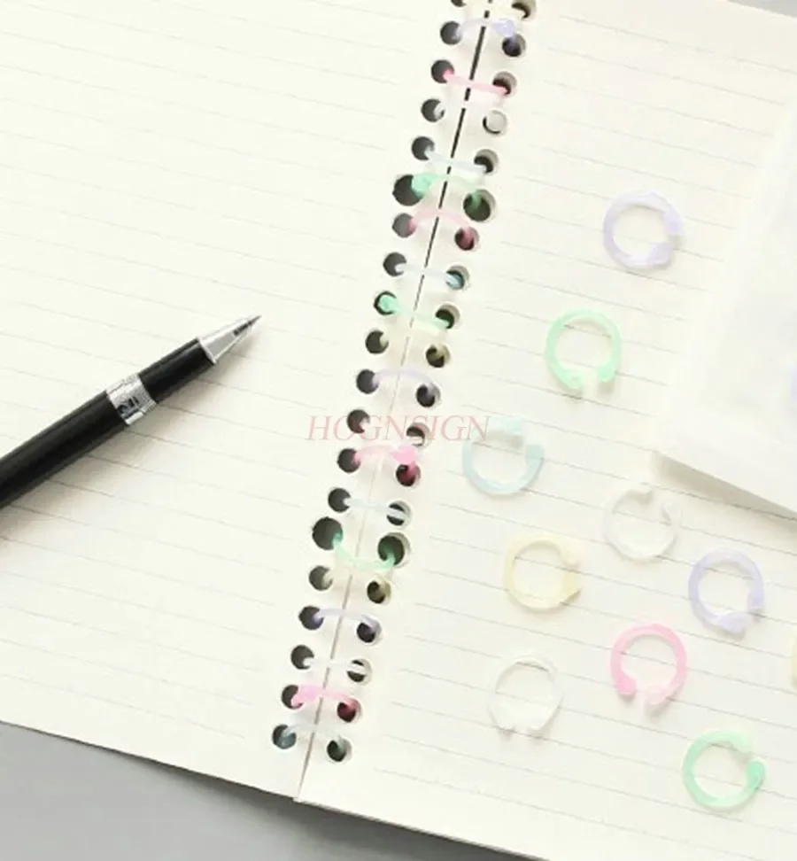 Loose leaf folder ring, loose leaf paper clip ring, fixed clip, card binding ring, punched loose leaf ring ring