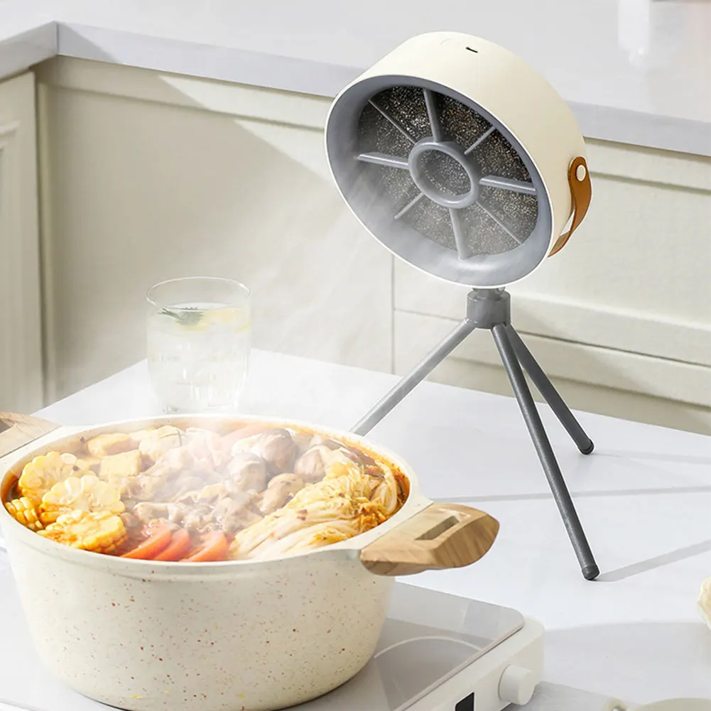 Portable Desktop Range Hoods Exhaust Fan Small Kitchen Hood Barbecue USB Supply Desktop Range Hoods with 3 Speed