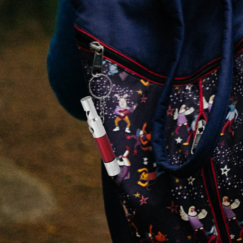 Silbato de supervivencia multifuncional con brújula y dispositivo de alerta de emergencia con luz LED para dispositivo de aventura al aire libre para hombres