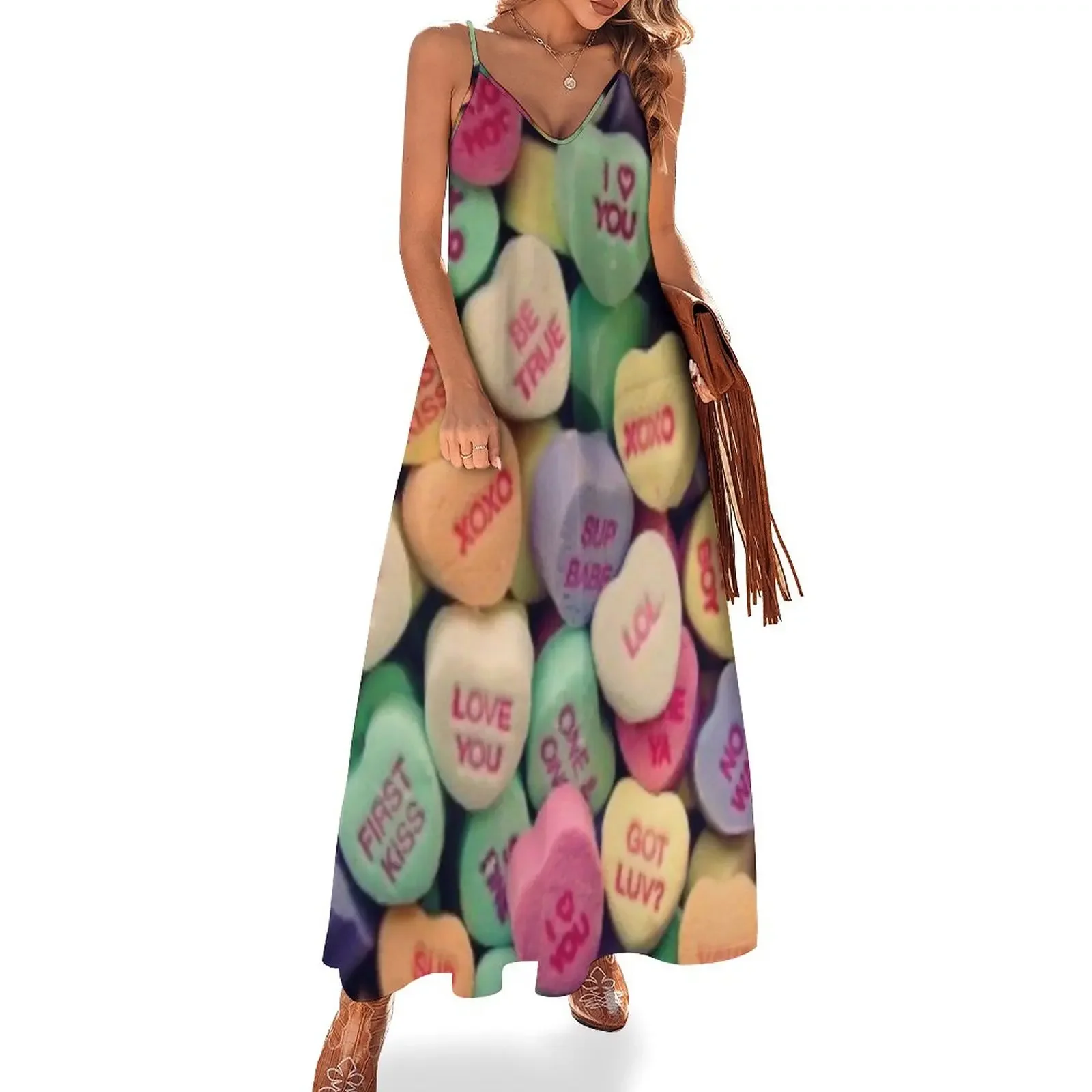 

Valentine Heart Candy DreamscapesbyTeresa Sleeveless Dress summer outfits for women 2025 women's evening dresses Dress