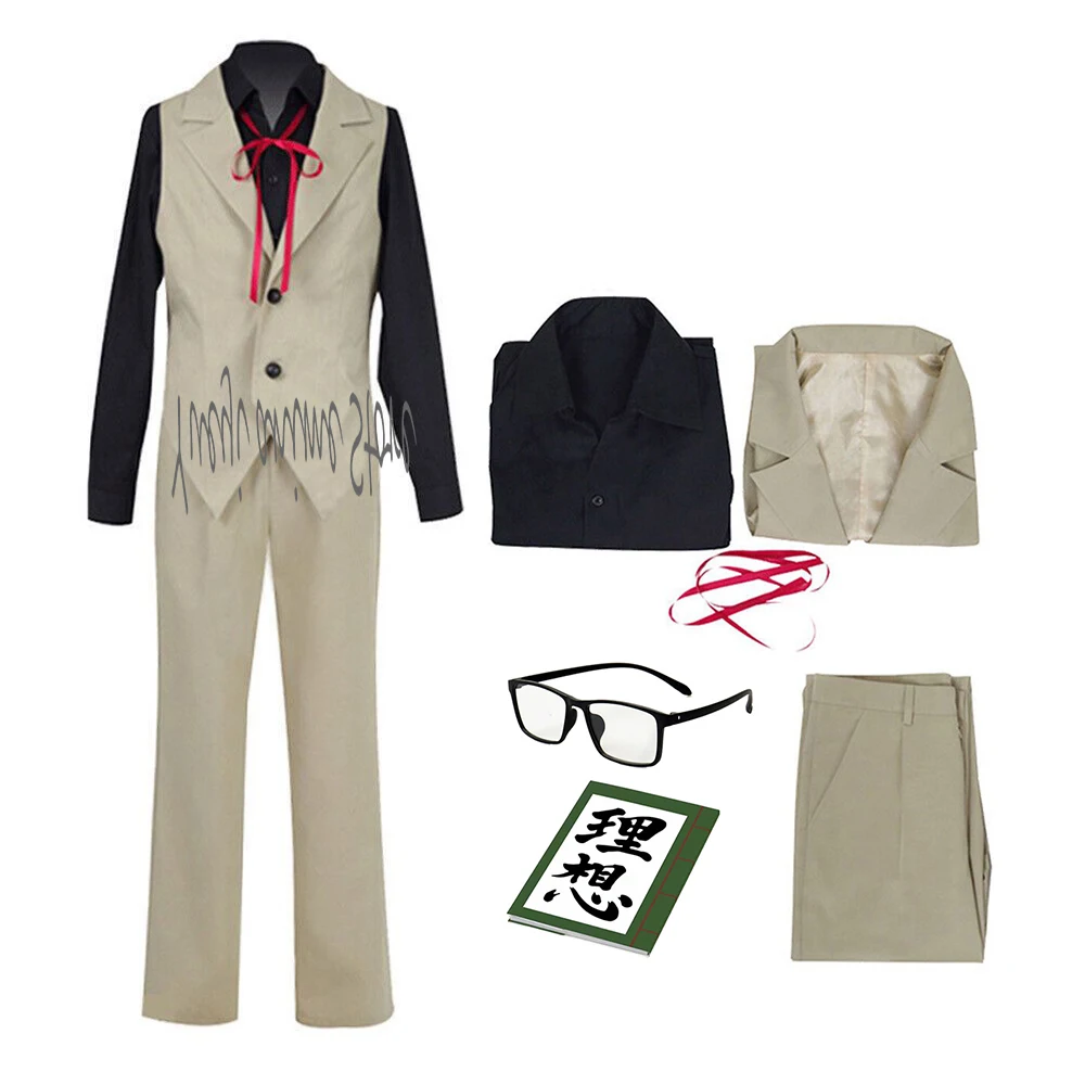 

Customized -Anime Kunikida Doppo Cosplay Costume Uniform Suit for Men Women Halloween Carnival Party Outfit
