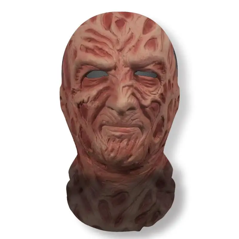 Halloween Geistergesicht 3D-gedruckte Maske Stretch Mesh Vollgesichtsmaske Schädel Kopfschmuck Lustige Party Halloween Horror Cosplay Requisiten