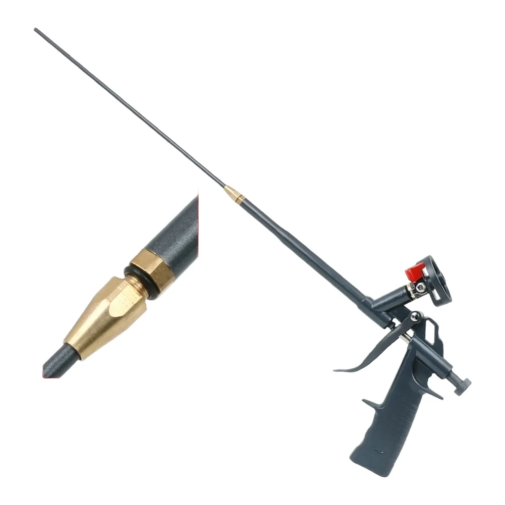 Professional Expanding Foam Tool with 595mm Extended Length and PTFE Non-Stick Coating for Precision Dispensing