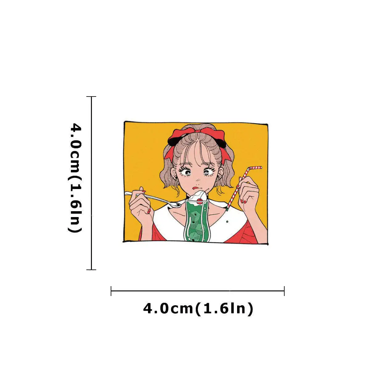 Etori Life 46pcs PVC Cute and Beautiful Cartoon Japanese Girl Collage Pattern Student DIY Cups,Scrapbooks Decoration Stickers
