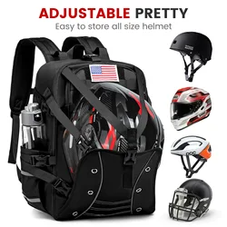 New Motorcycle Helmet Backpack Large Capacity Waterproof Helmet Holder Cycling Riding Helmet Backpack Travel Bag  Motorbike Bag