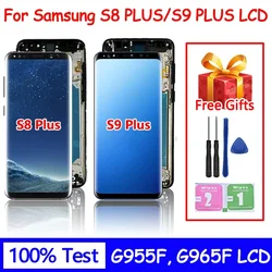 TFT Quality For Samsung S9 Plus G965 G965F LCD Display Touch Screen with Frame For Samsung S8 plus G955 G955F Display Replacemen