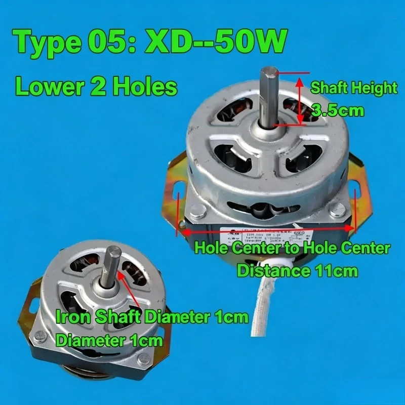 New Semi-Automatic Washing Machine Spin Motor Full Copper Wire High Power Twin Tub Dehydration Motor