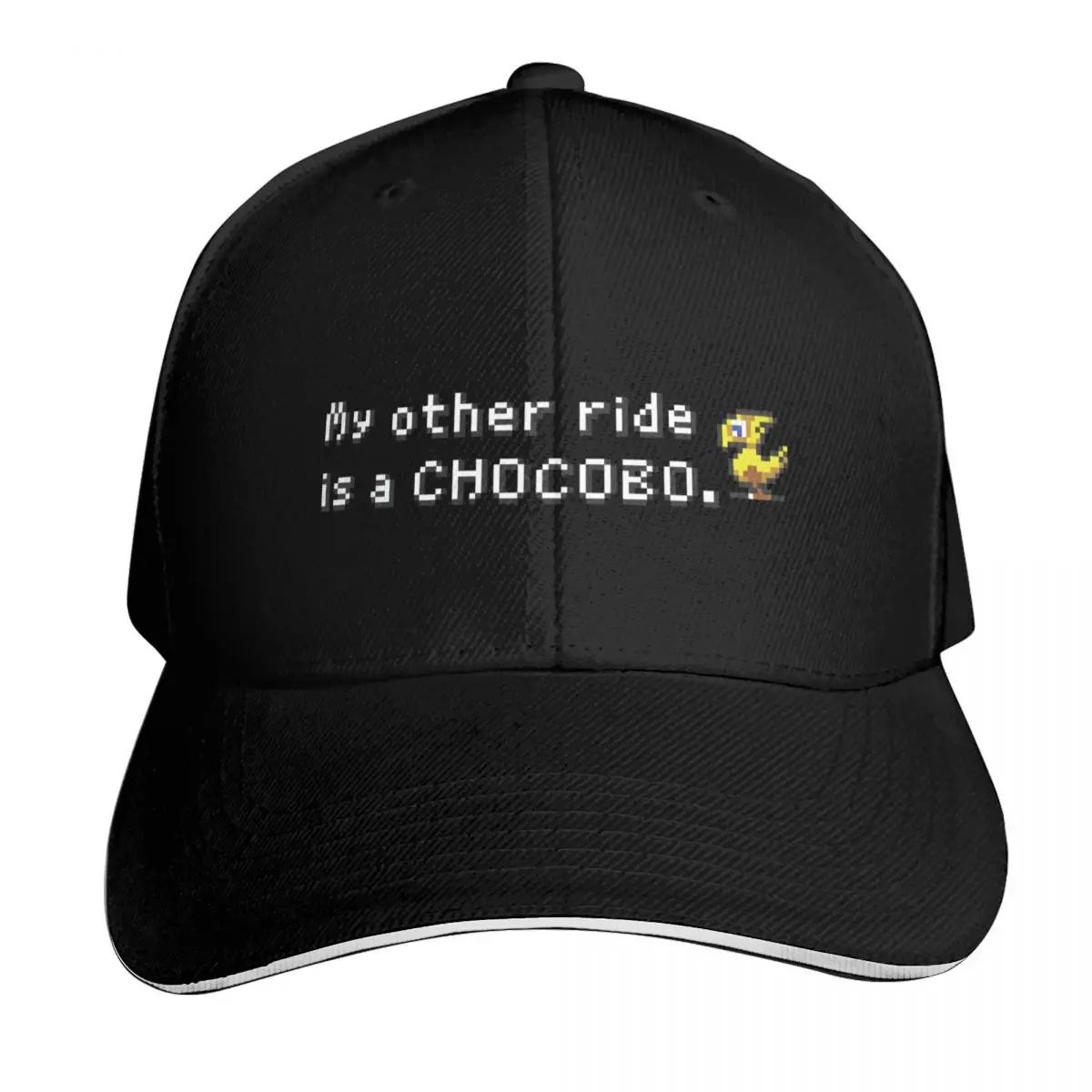 My Other Ride Is A Chocobo Baseball Cap Summer Beach Travel Streetwear Hip Hop Trendy Vintage Retro Embroidered