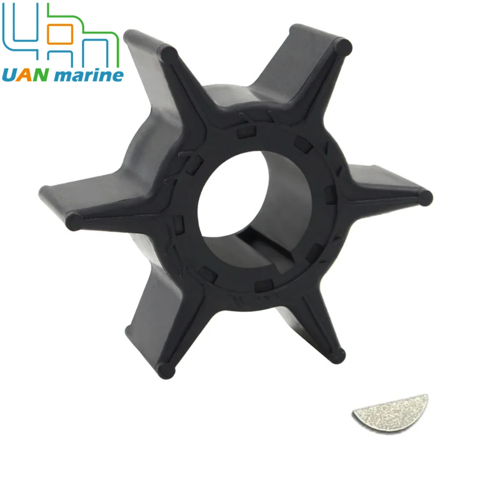 Water Pump Impeller With Key For Yamaha 25 30 40 50HP 2-stroke Outboard Motor 6H4-44352-00 6H4-44352-01