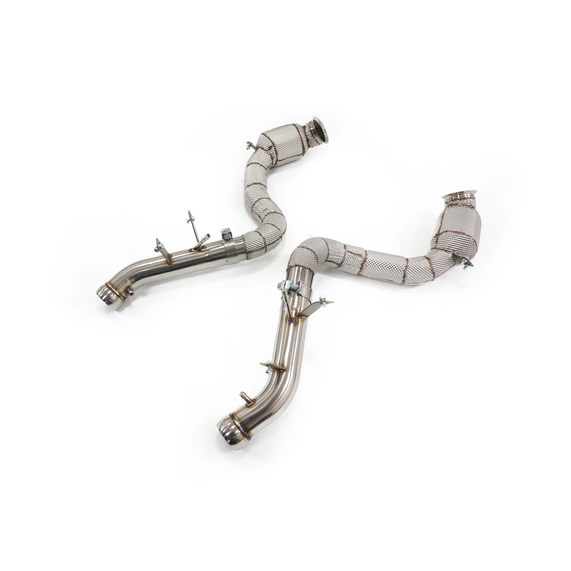 

Выхлопная система ING из нержавеющей стали OPF, водосточная труба для Mercedes Benz C63 W205 с головным щитком, высококачественные детали автоматической токарной трубы