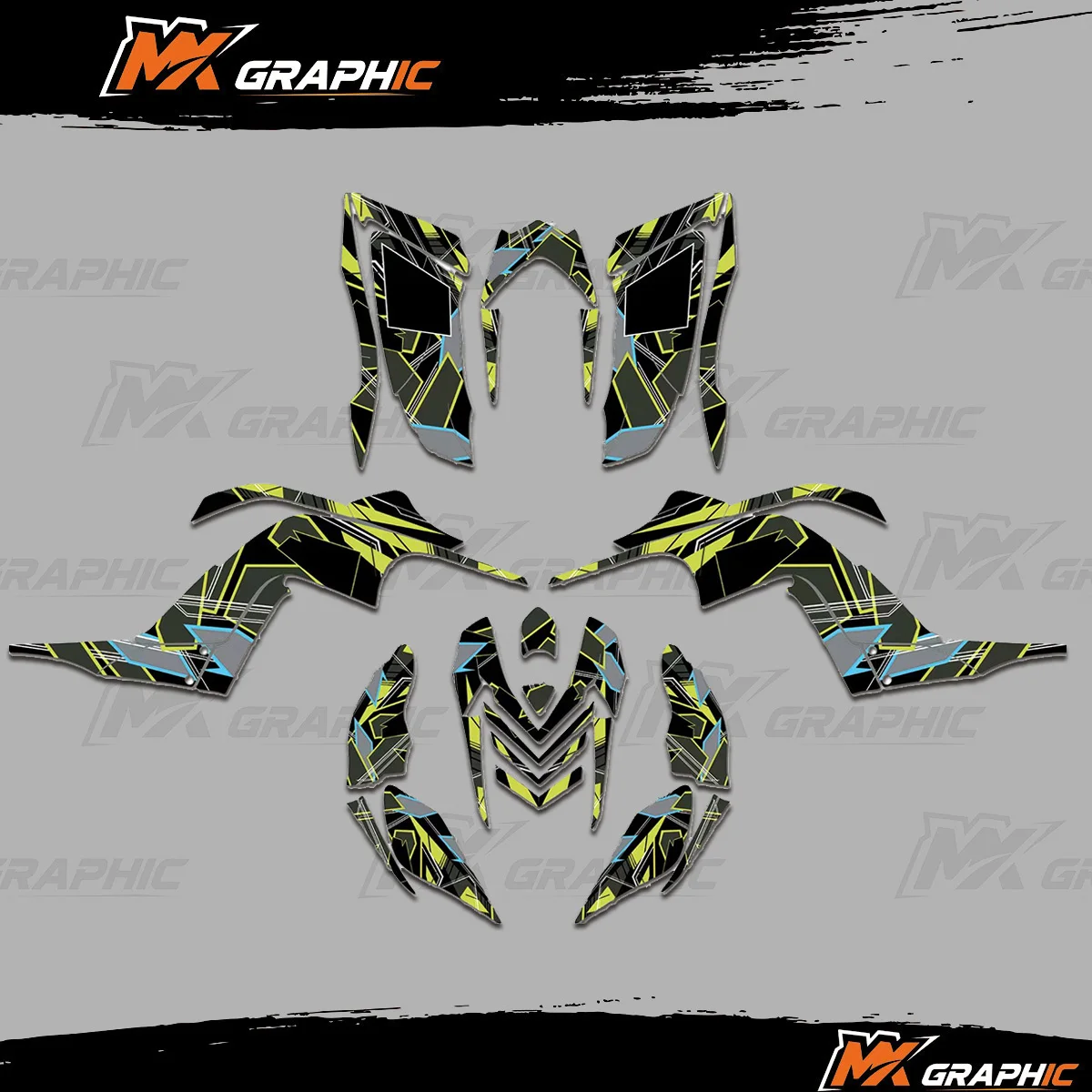 

Для Yamaha Raptor 700 YFM700 2006 2007 2008 2009 2010 2011 2012 ATV полное покрытие наклейка графический комплект