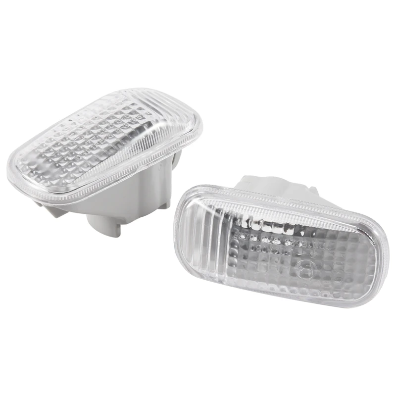 

N32R_2Pc Car Side Baffle Turn Signal Light Lamp Shade Shell Cover Housing Fit for Honda Civic 2002- 2005 34301-S5H-T02