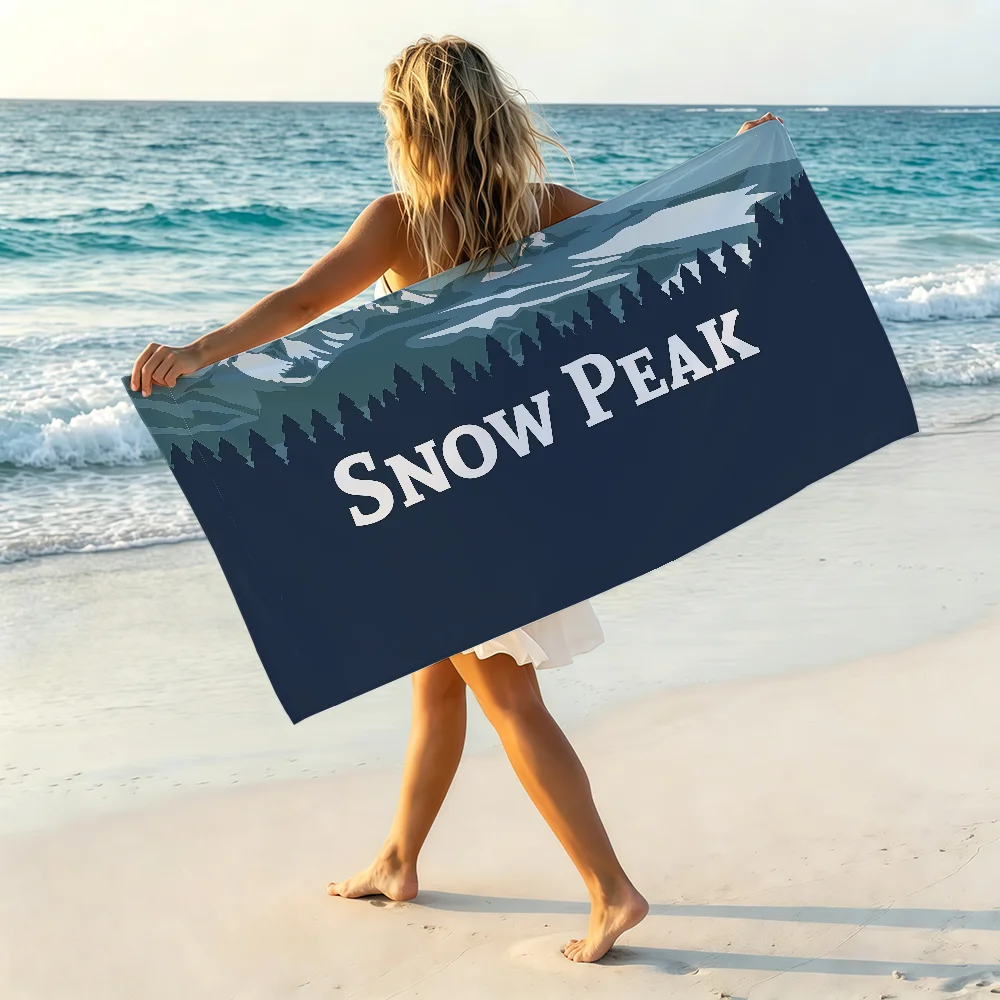 Fashion S-Snow P-PeakS Towel Soft Pool Gift For Travel Gym Shower Camping Quick Dry Sports Beach Towel