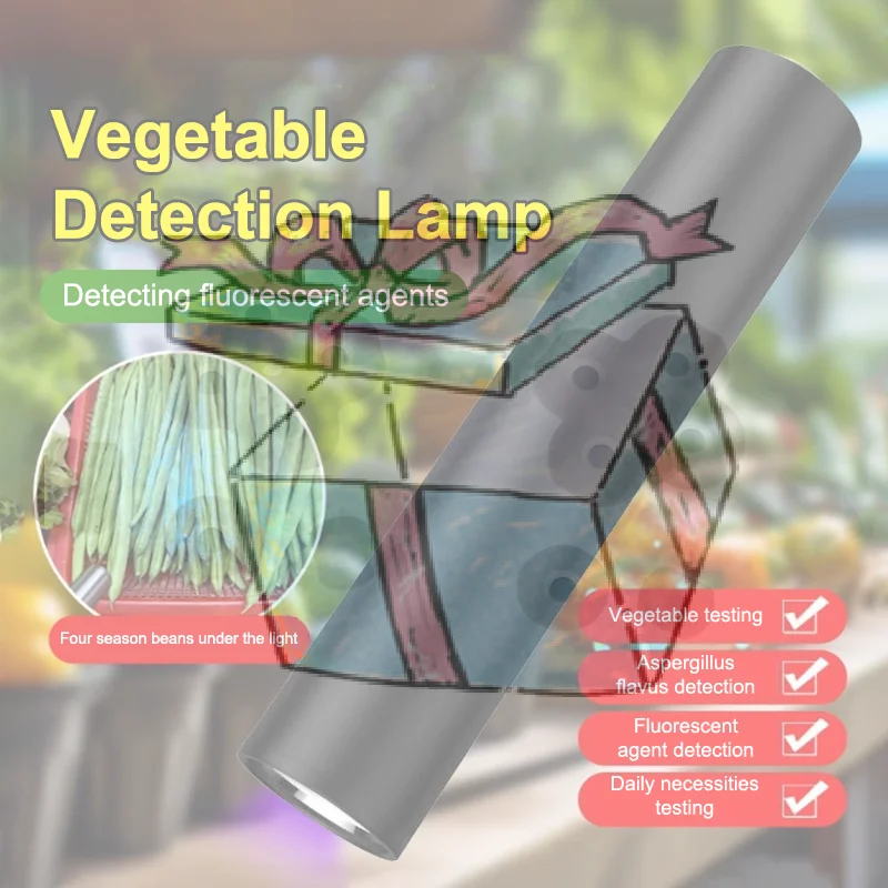 【CCA】Ultraviolet Light Vegetable Testing Lamp Fluorescent Agent Testing Flashlight