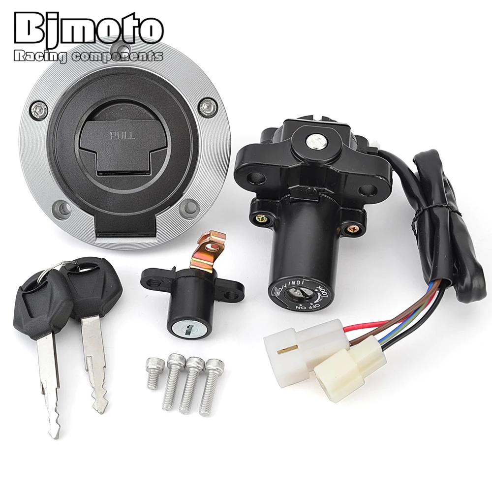 

Fuel Gas Cap Ignition Switch Seat Lock with Key Kit For Yamaha XVS1300CU XVS1300 Custom XVS1300A Midnight Star V-Star Classic