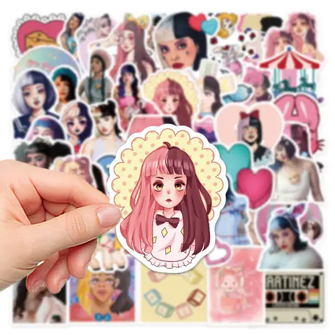50 st. Singer Melanie Martinez klistermärken flickor tecknade klistermärken för dagbok scrapbooking laptop laptop vattentäta dekaler 6 best sales Melanie Martinez-klistermärke - №4