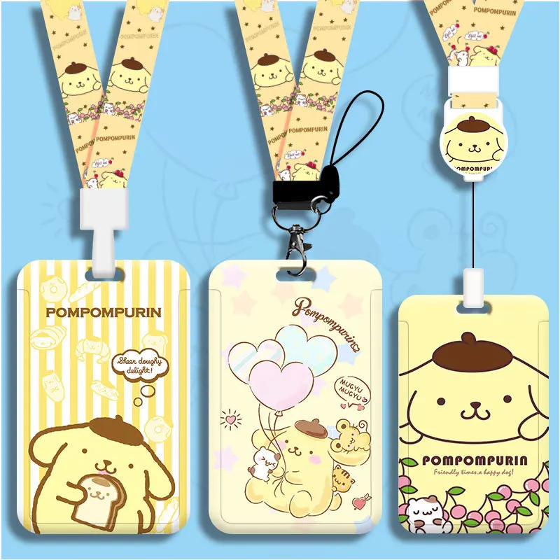 

Pompompurin Travel Luggage Tags Cute Suitcase ID Address Holder Baggage Boarding Tags Portable Label for Girls