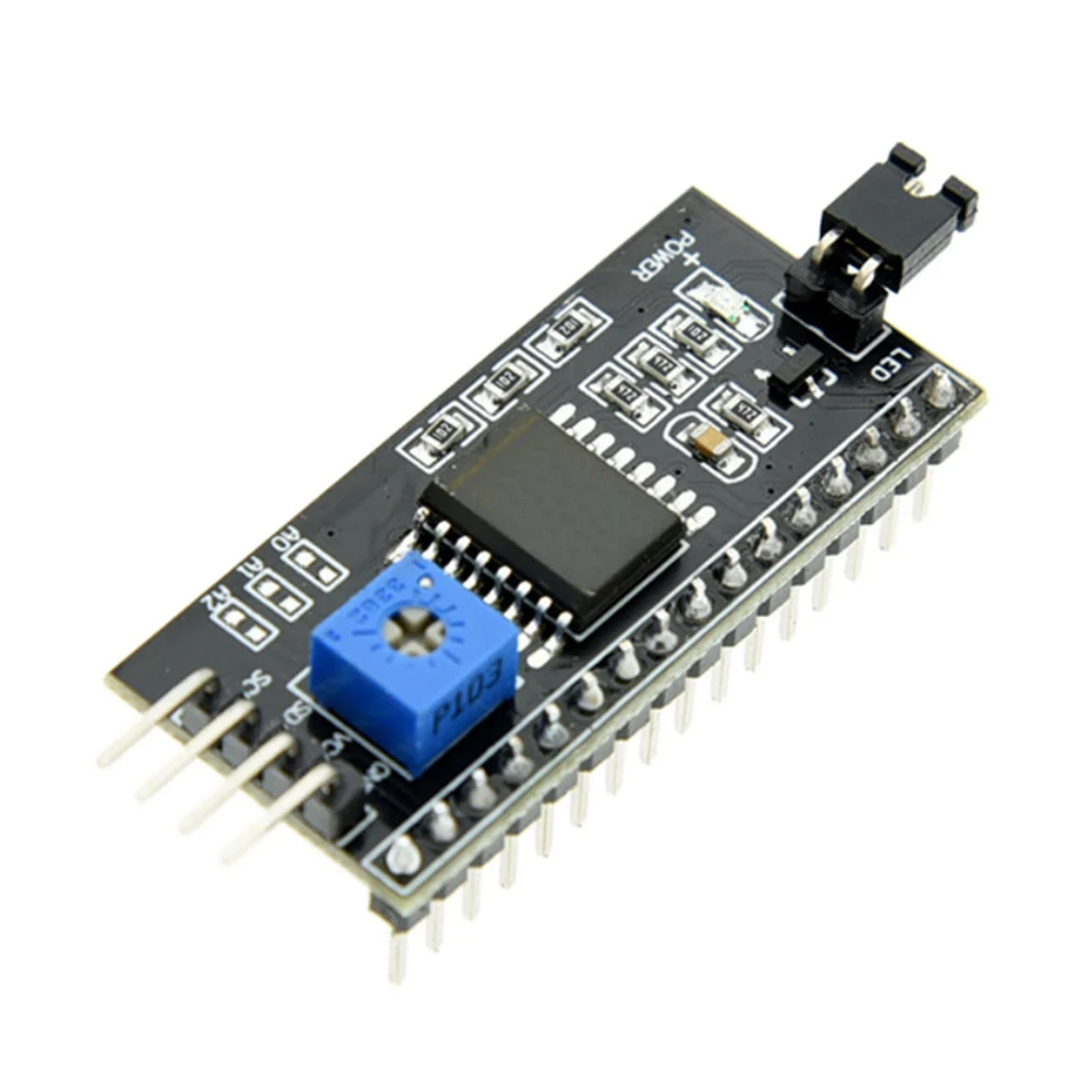 For Microcontroller Systems IIC Interface Board I2C LCD Adapter Sensor Interface PCB Color Black Lcd Display Control Module